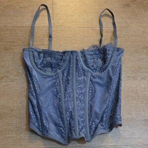 Urban Outfitters Blue Lace Bustier Size S P